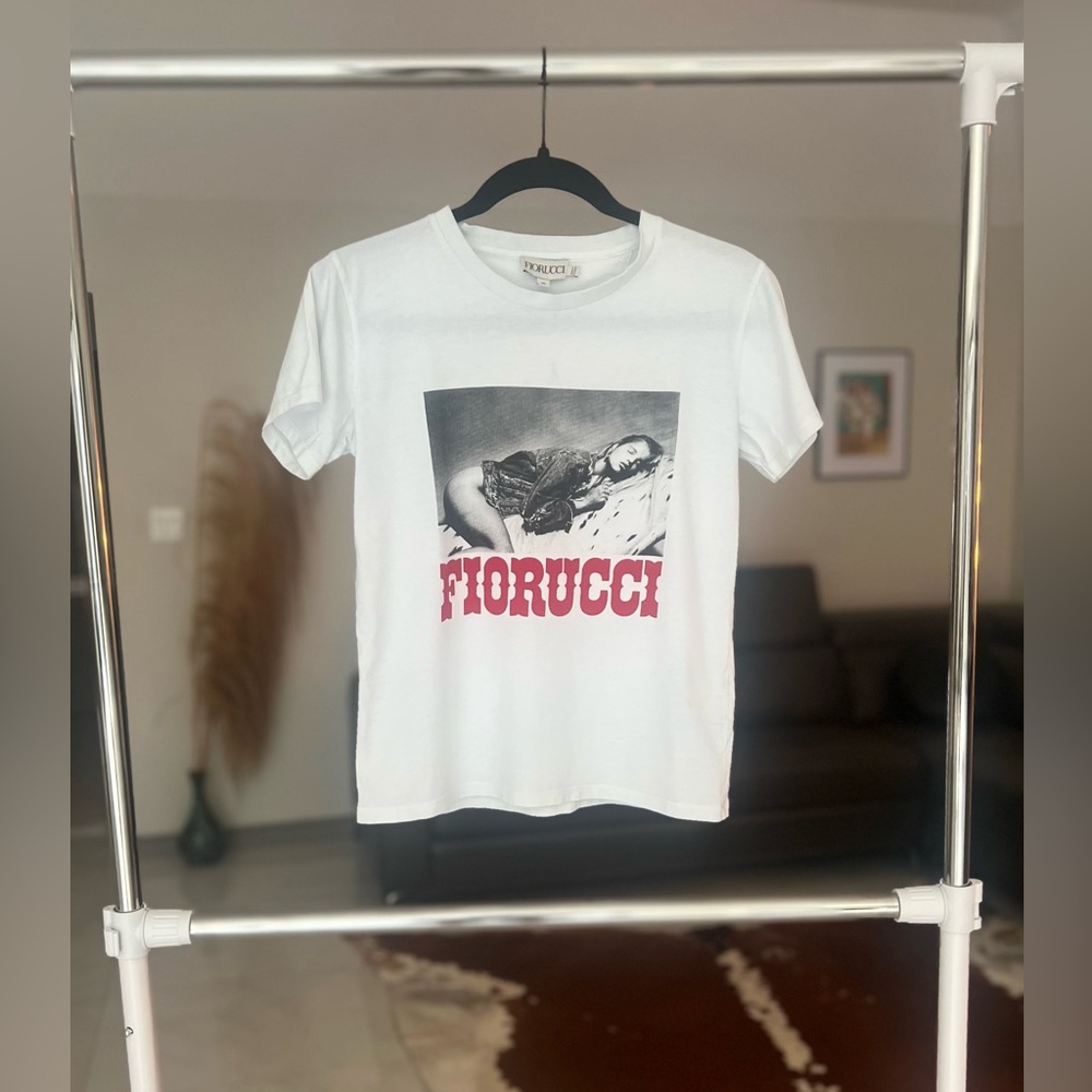 Fiorucci cowgirl white tee shirt Sz XS